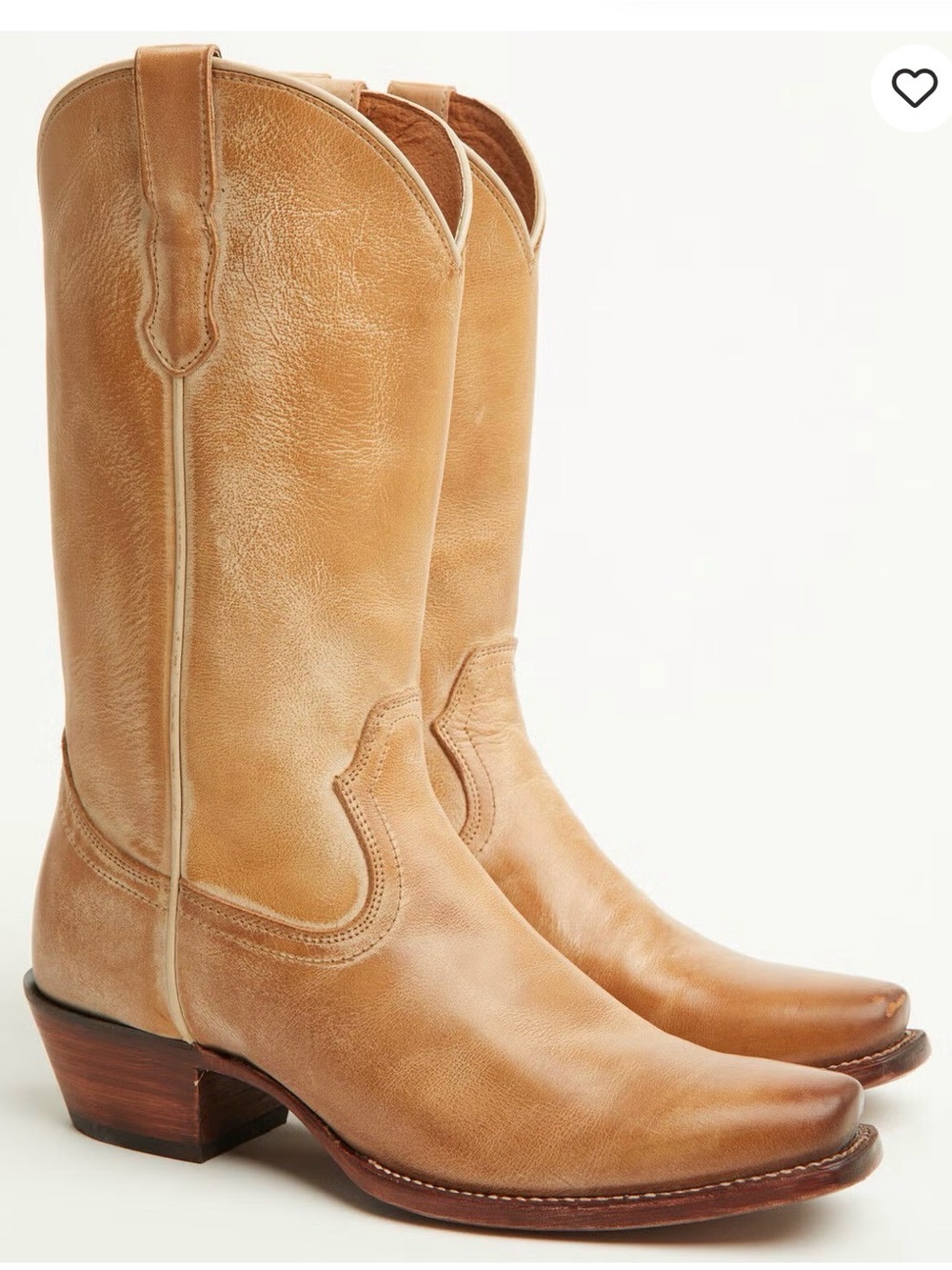 Classic Brown Western Heeled Boots